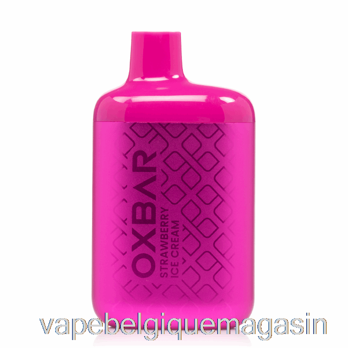 Vape Jetable Oxbar The Fox 7000 Glace Jetable Fraise